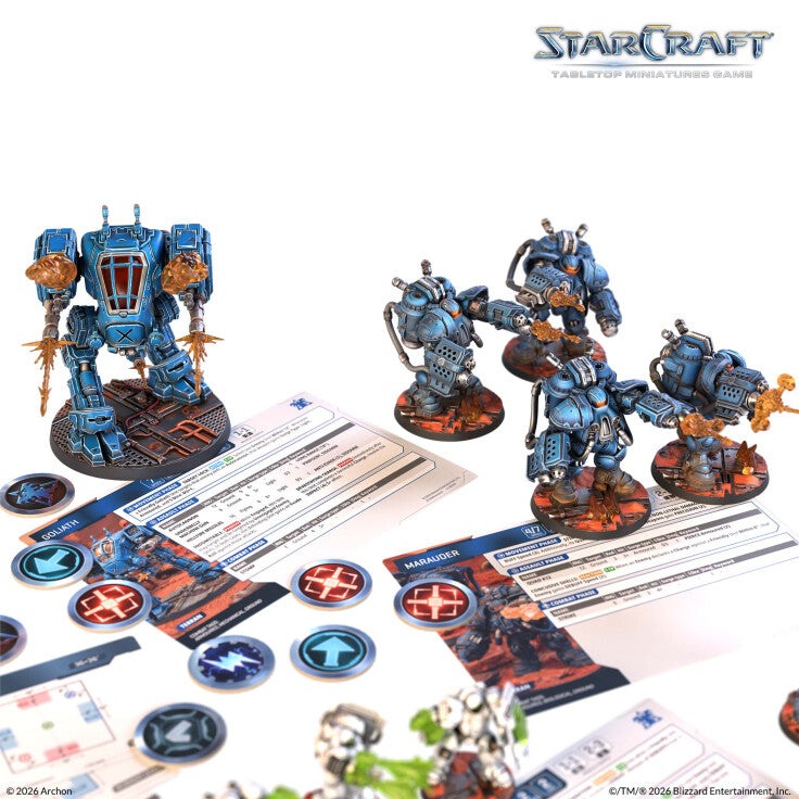 StarCraft: Tabletop Miniatures Game: Terran Starter Set - War Games USA