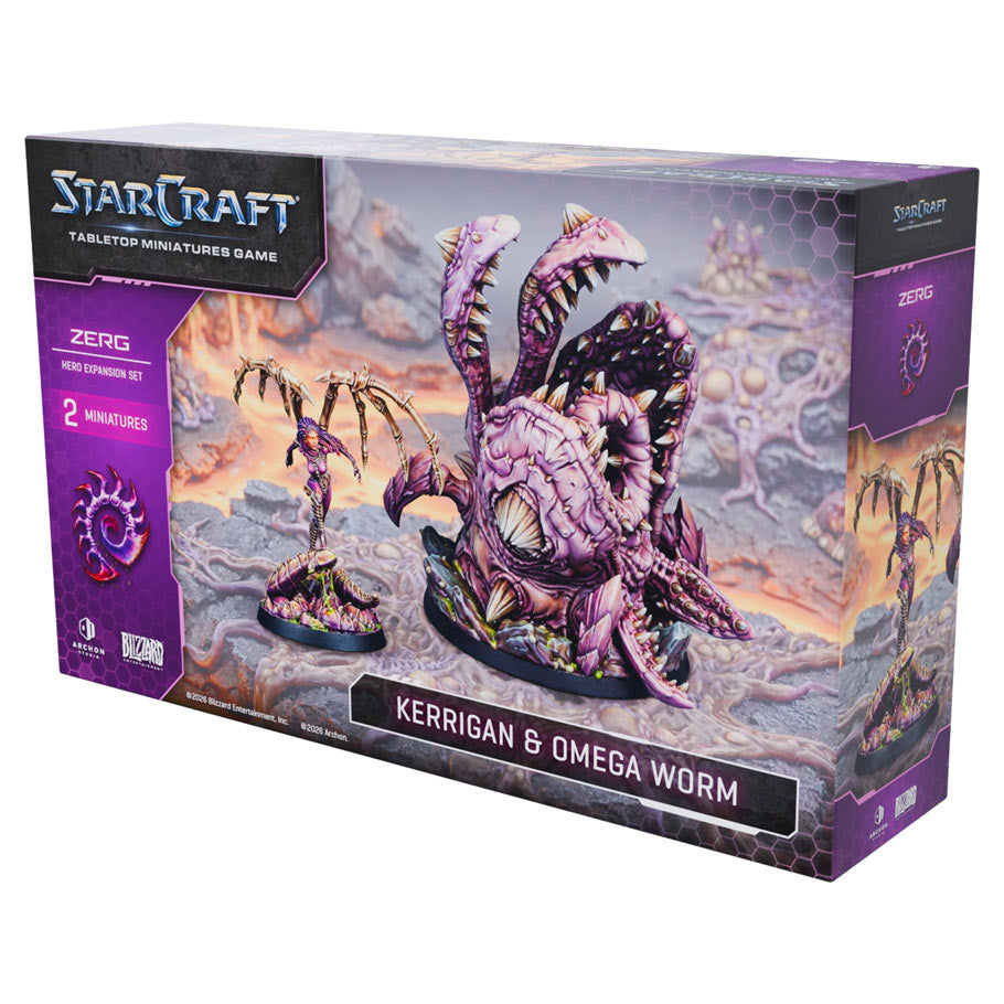 StarCraft: Tabletop Miniatures Game: Zerg: Kerrigan and Omega Worm - War Games USA