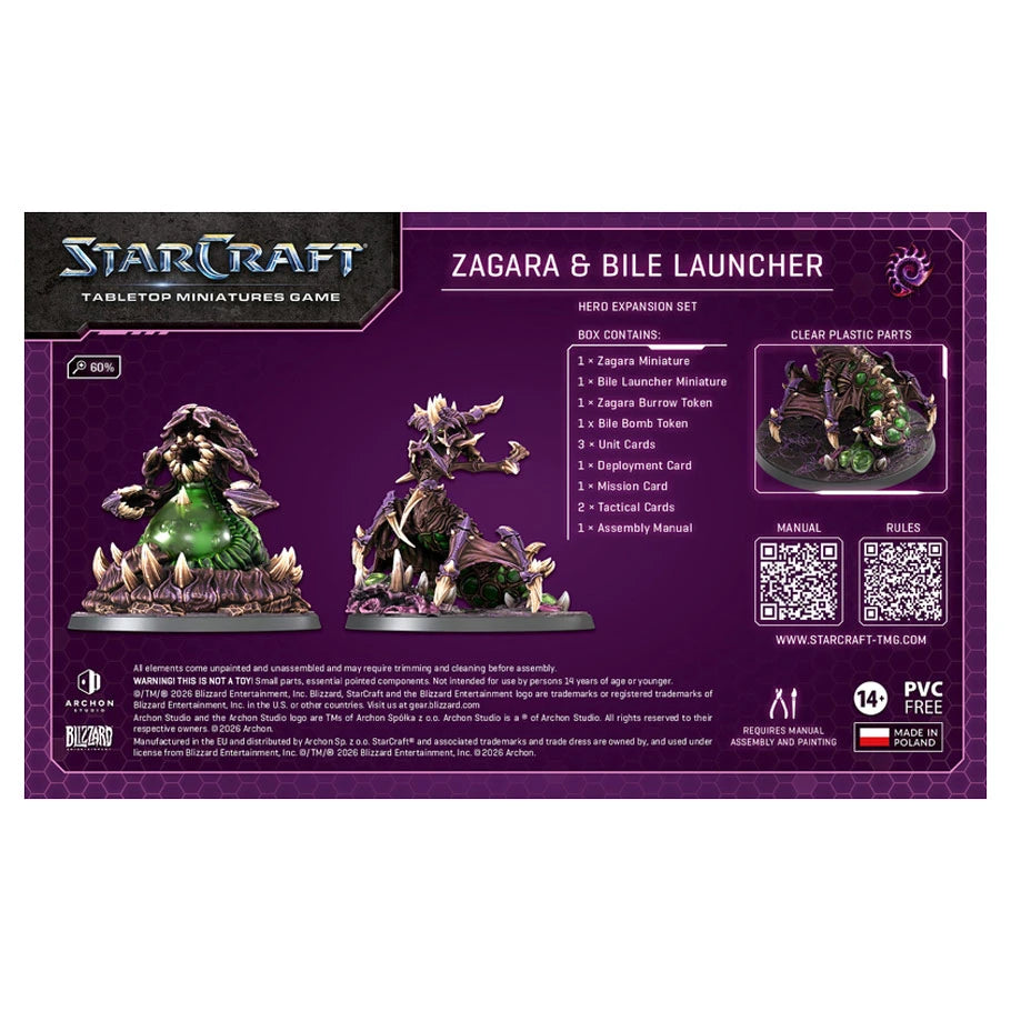 StarCraft Zerg: Zagara Hero Expansion Set (2 Miniatures)