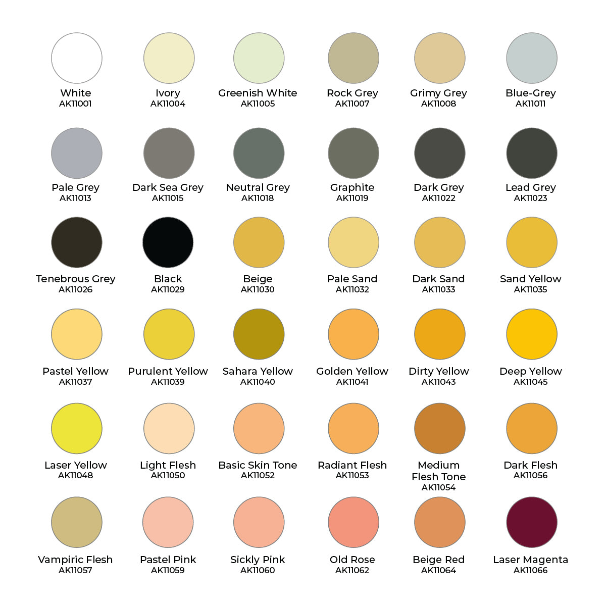 AK-Interactive: 3GEN – Wargame Paint It All Box x108 - War Games USA