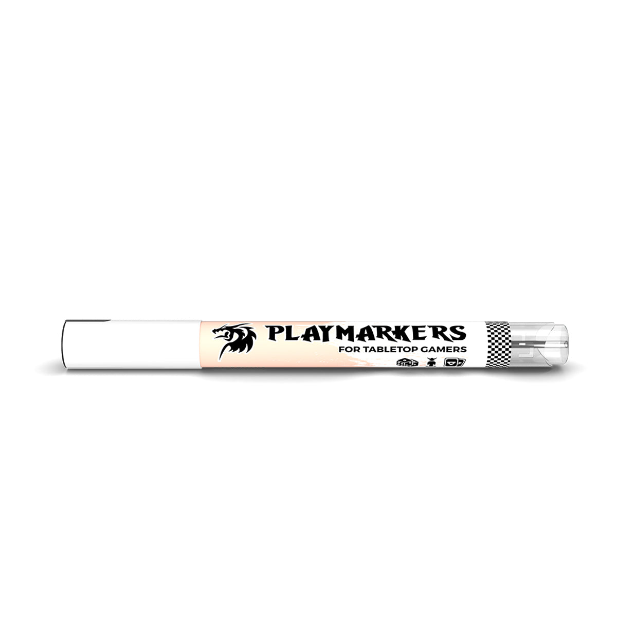Acrylic paint marker for modelers and gamers, light skin color, brush tip, Playmarker.