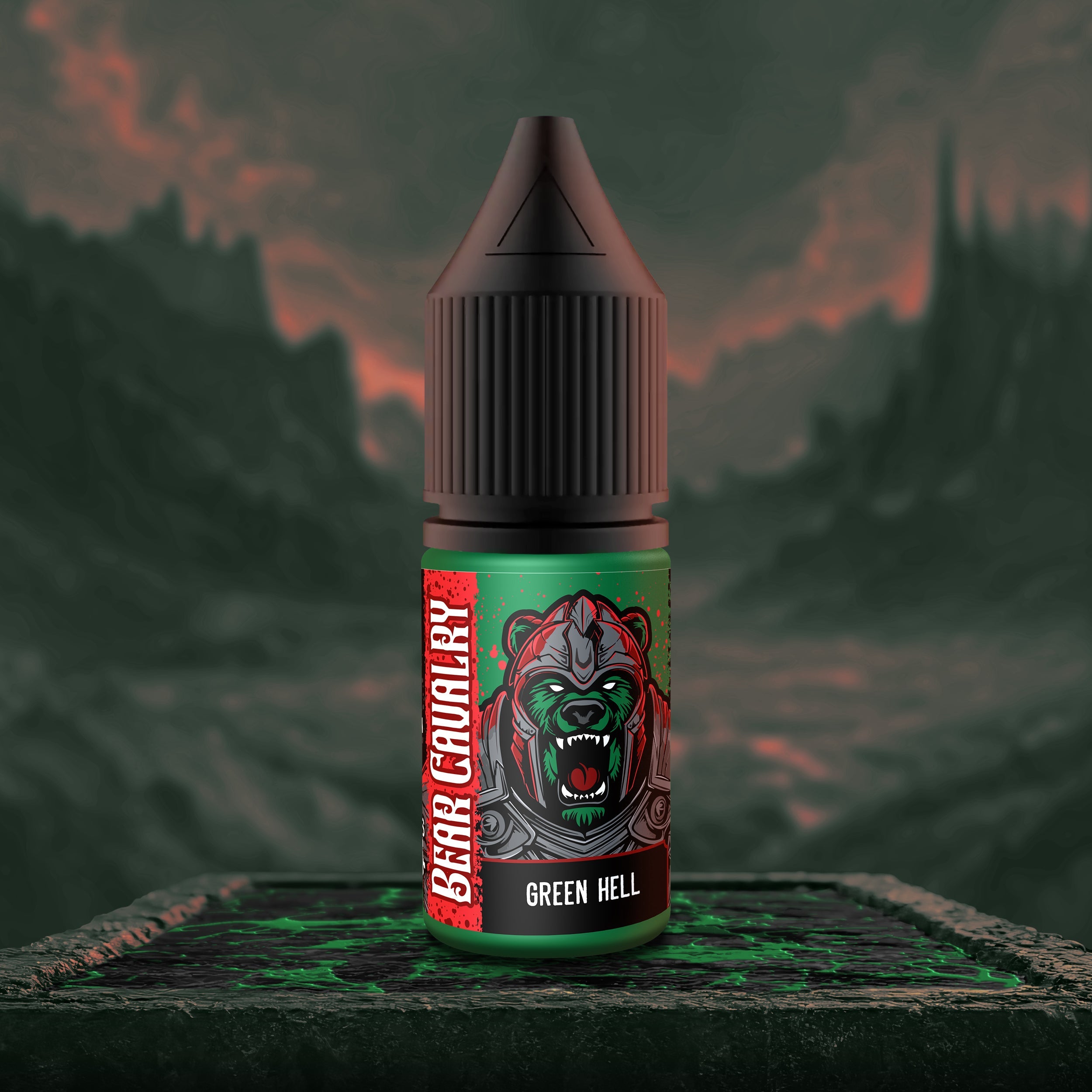 Bear Cavalry Paints Green Hell 10ml Bottle high quality hobby paint.