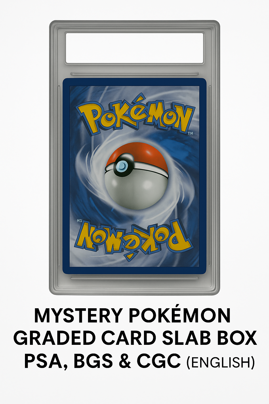 Mystery Pokémon Graded Card Slab Box – PSA, BGS & CGC (English)