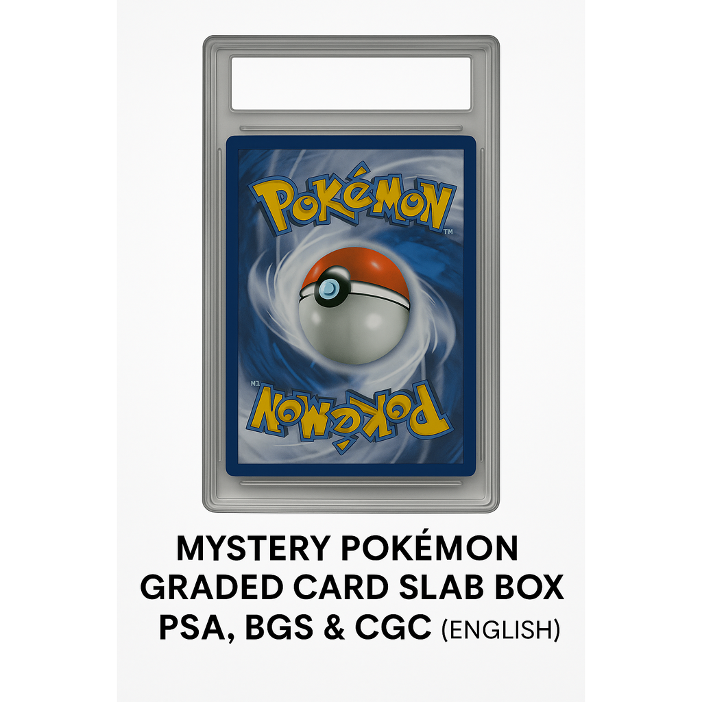 Mystery Pokémon Graded Card Slab Box – PSA, BGS & CGC (English)