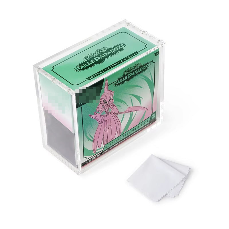 Acrylic ETB Display Case — Fits Pokémon Elite Trainer Box, 208x103x181mm