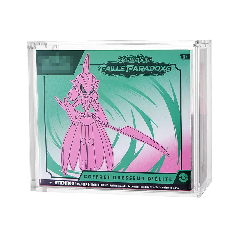 Acrylic ETB Display Case — Fits Pokémon Elite Trainer Box, 208x103x181mm