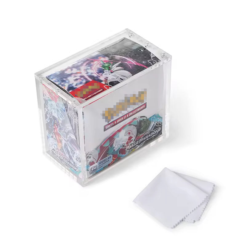 Acrylic Booster Box Display Case — Fits Pokémon Booster Box, 157x85x130mm