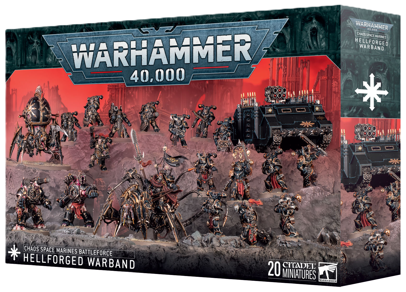 Chaos Space Marines Hellforged Warband Battleforce - War Games USA