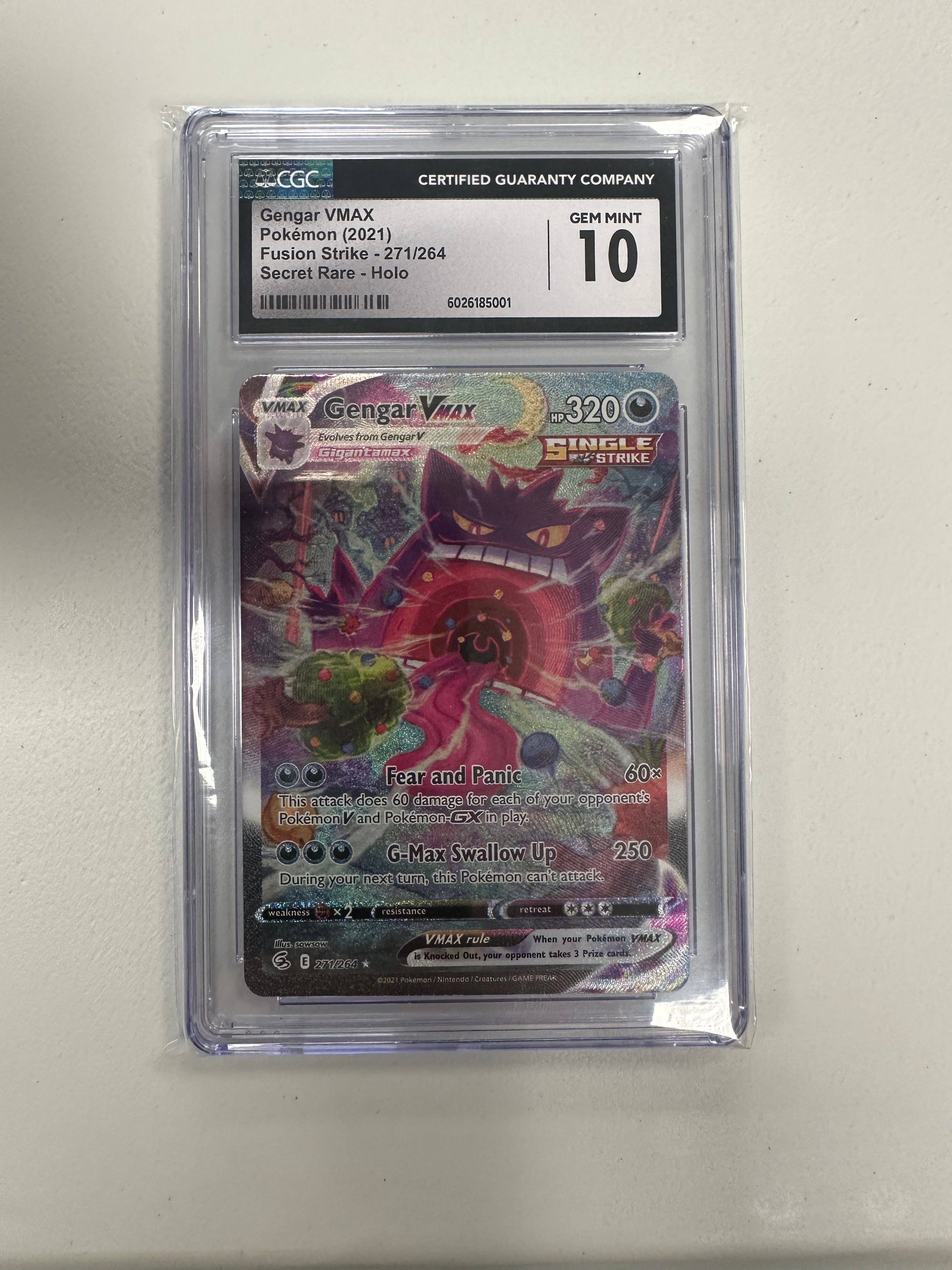 Pokemon Gengar VMAX CGC Graded Mint 10
