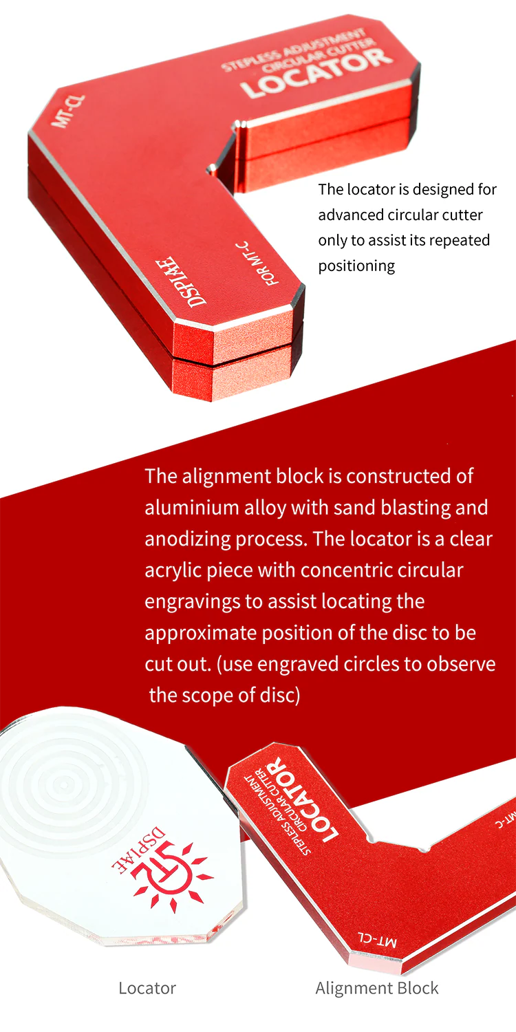 DSPIAE Stepless Adjustment Circular Cutter