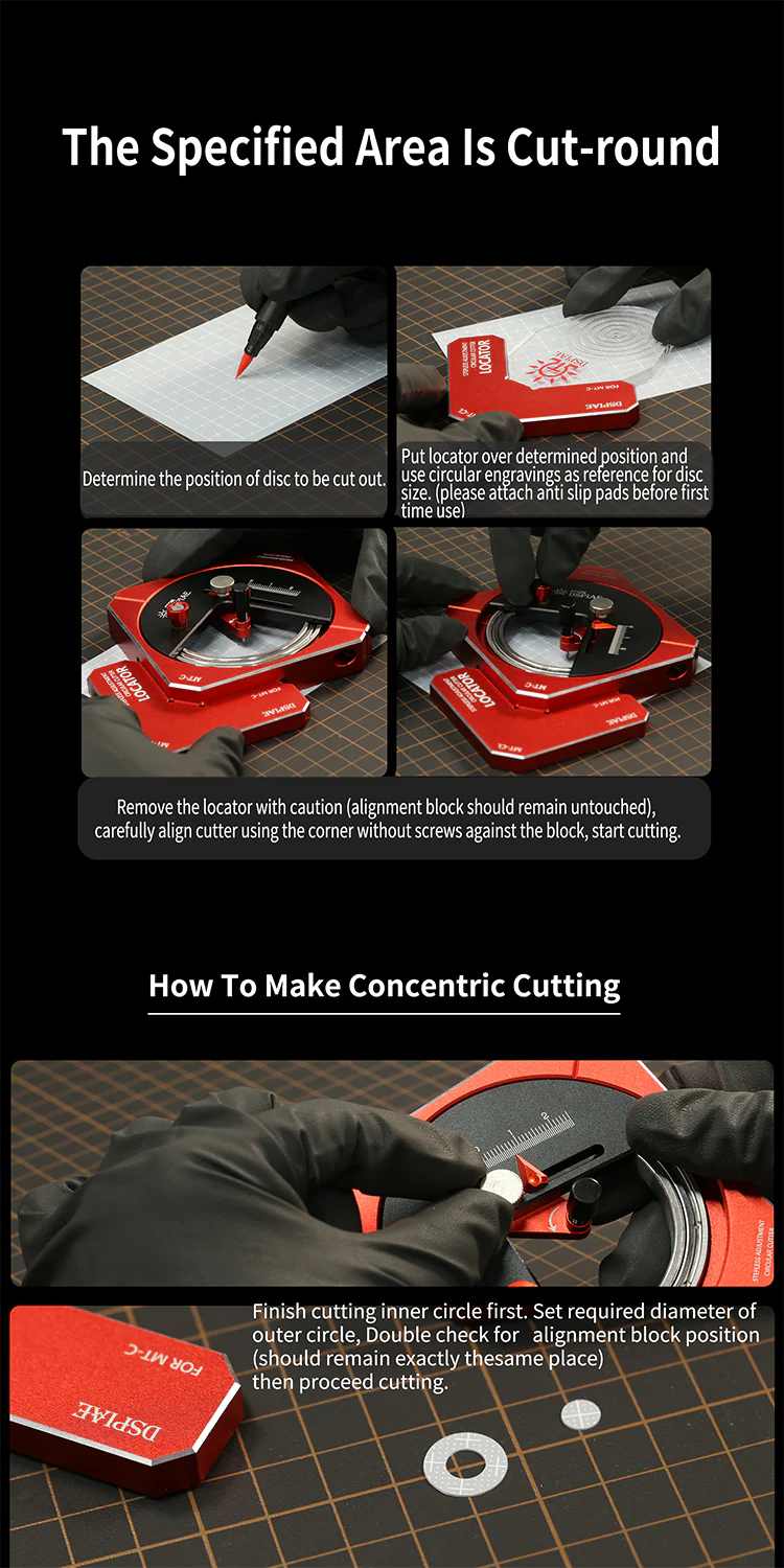 DSPIAE Stepless Adjustment Circular Cutter