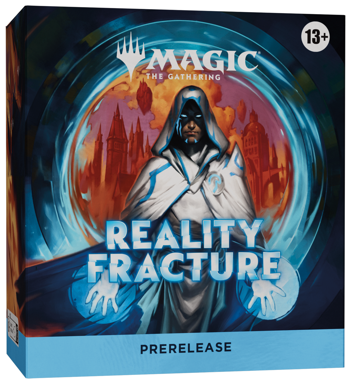 Retail box of the Magic: The Gathering Reality Fracture Prerelease Pack.
