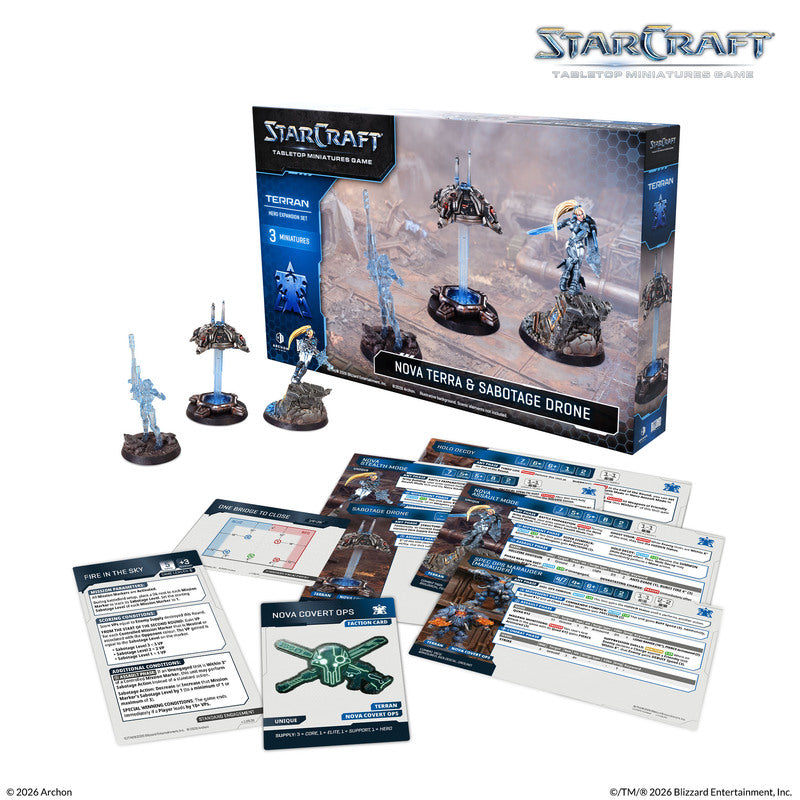 StarCraft Terran: Nova Terra Hero Expansion Set (3 Miniatures)