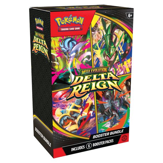 Pokémon Trading Card Game Mega Evolution Delta Reign booster bundle of six packs