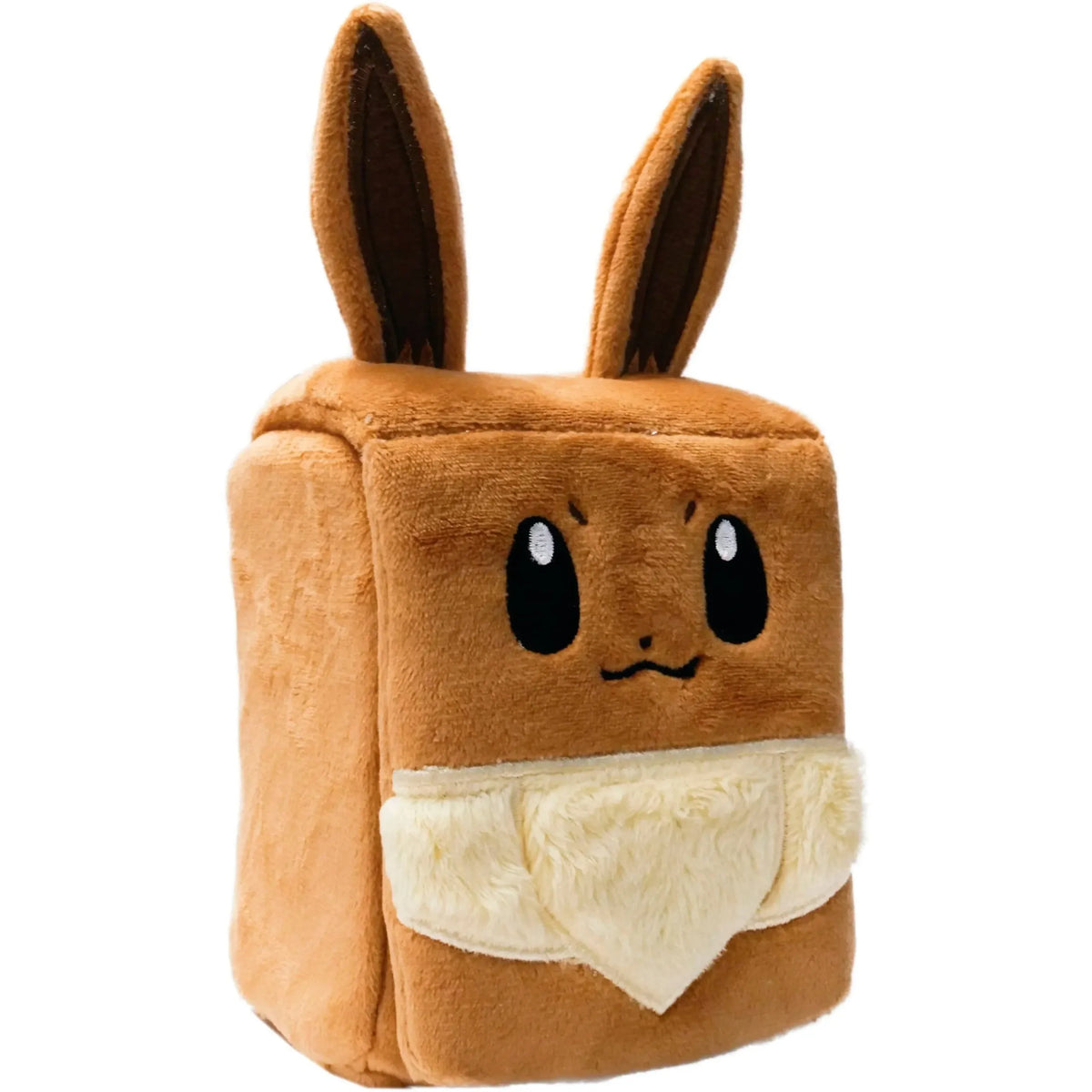 Pokémon Eevee ex from Scarlet & Violet Prismatic Evolutions Super-Premium Collection in a decorative card storage box.
