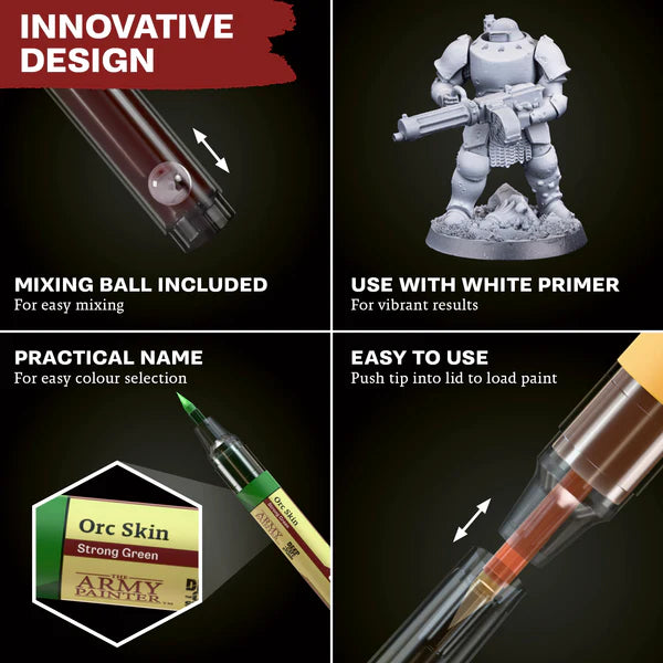 The Army Painter Speedpaint Marker Starter Set – Miniature Painting Markers - War Games USA