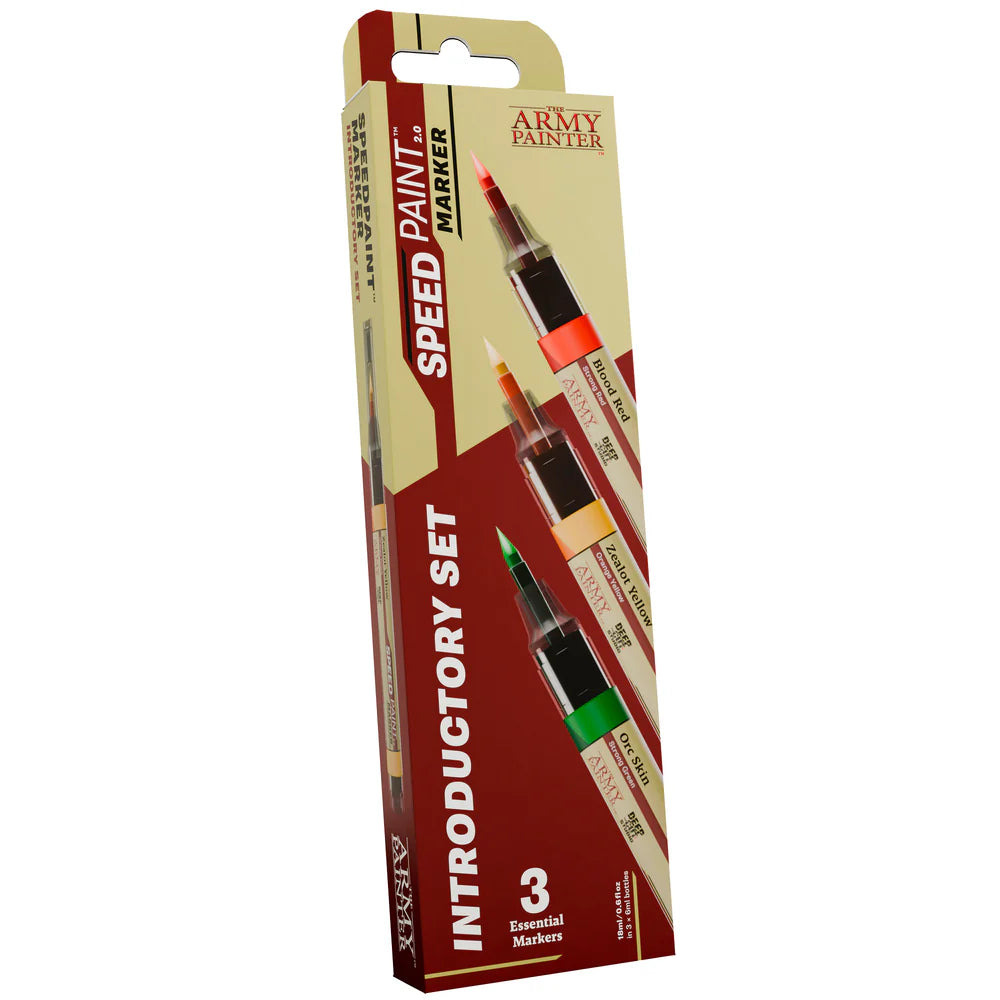 The Army Painter Speedpaint Marker Introductory Set – 3 Acrylic Colors for Miniature Painting - War Games USA