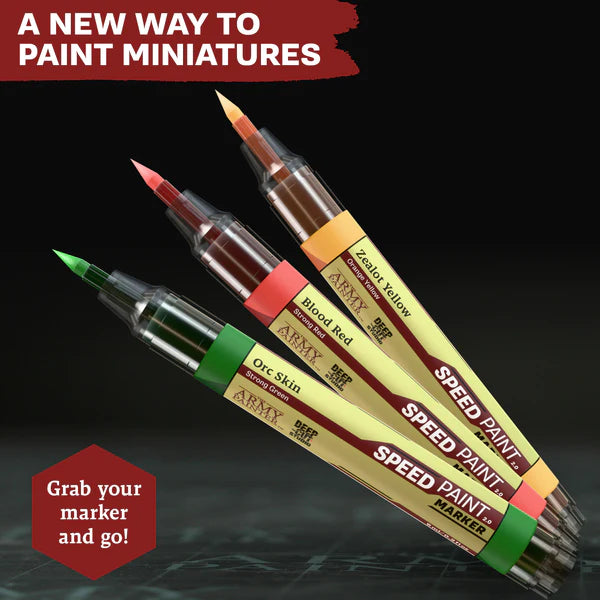 The Army Painter Speedpaint Marker Introductory Set – 3 Acrylic Colors for Miniature Painting - War Games USA