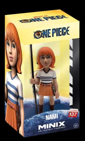One Piece Nami Minix Figure in window box packaging.