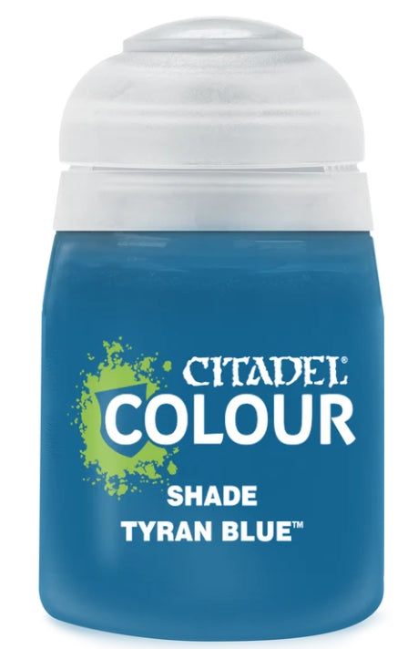 Tyran Blue Shade Paint, smooth water-based 18ml with matt finish.