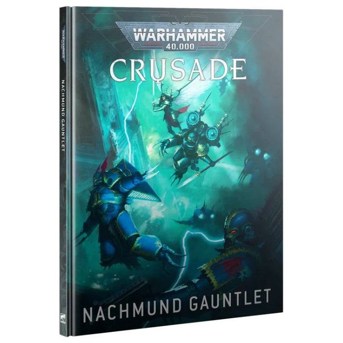 Warhammer 40000 Crusade Campaign Nachmund Gauntlet book cover featuring battle artwork.