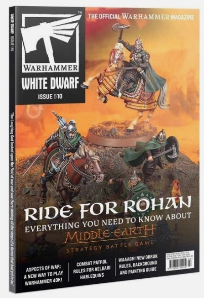 White Dwarf Issue 510 March 2025 cover featuring Warhammer content.
