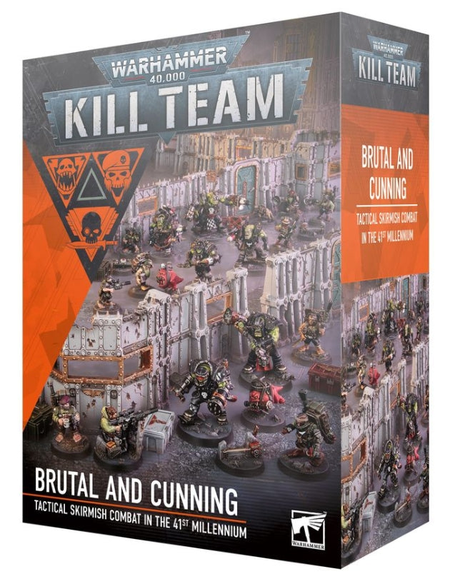 Warhammer 40000 Kill Team: Brutal and Cunning boxed set featuring miniatures and terrain.