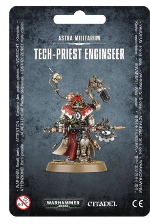 Warhammer 40000 Adeptus Mechanicus Tech-Priest Enginseer model kit.