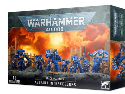 Warhammer 40000 Space Marines Assault Intercessors box set.