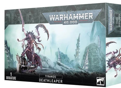 Warhammer 40000 Tyranids Deathleaper model kit with 44 components and 60mm base.