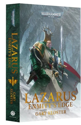 Warhammer 40000 Lazarus: Enmity's Edge paperback book cover.