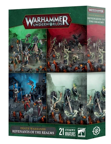 Warhammer Underworlds Death Warbands Revenants Of The Realms box set with miniatures.