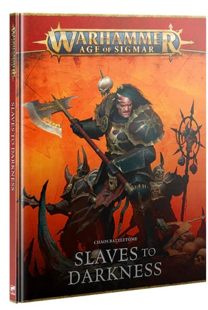 Warhammer AOS Chaos Battletome: Slaves To Darkness 4th Edition Hardback Book cover.