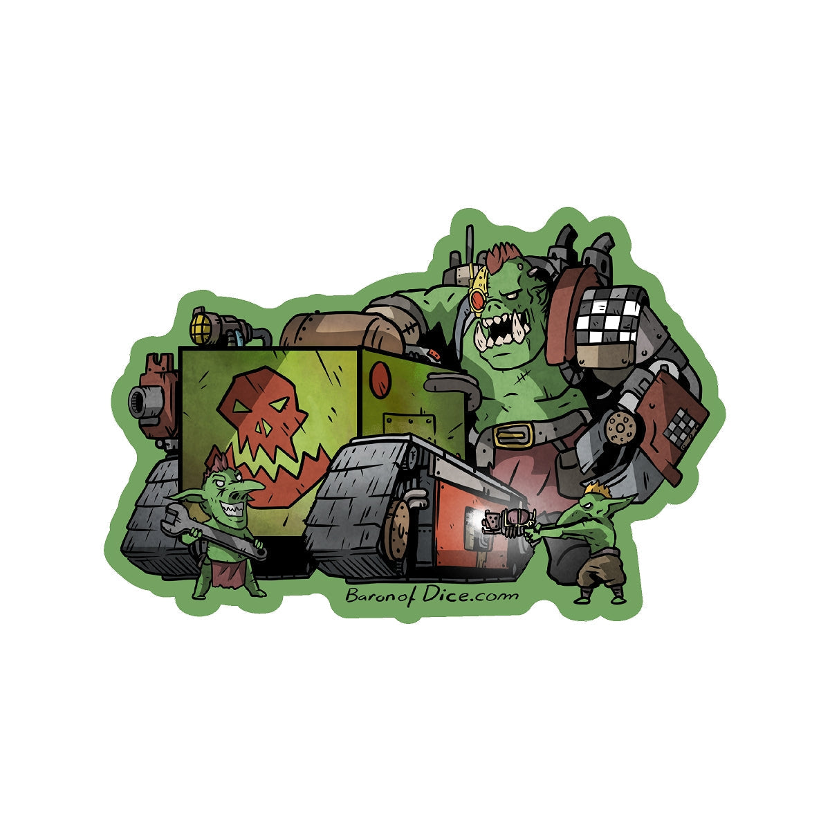 Da Boss Premium Vinyl Sticker by Baron of Dice — 3 inch waterproof die-cut vinyl sticker