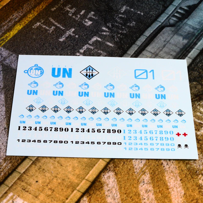 Water Slide Decals: UN Faction - BLKOUT Accessory