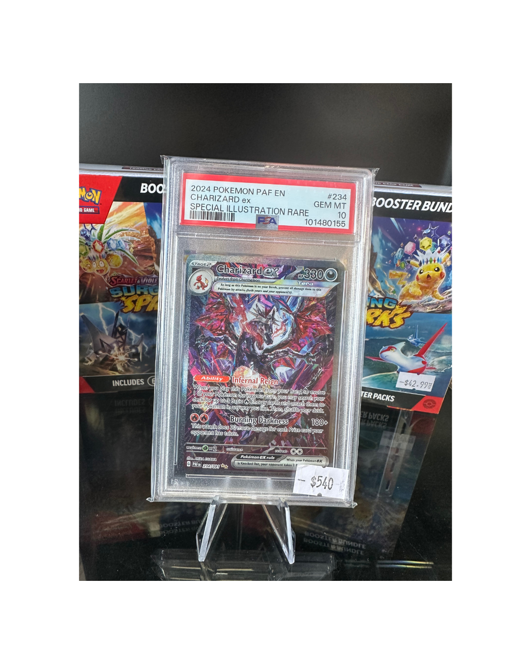Charizard EX SIR PSA 10 Graded TCG