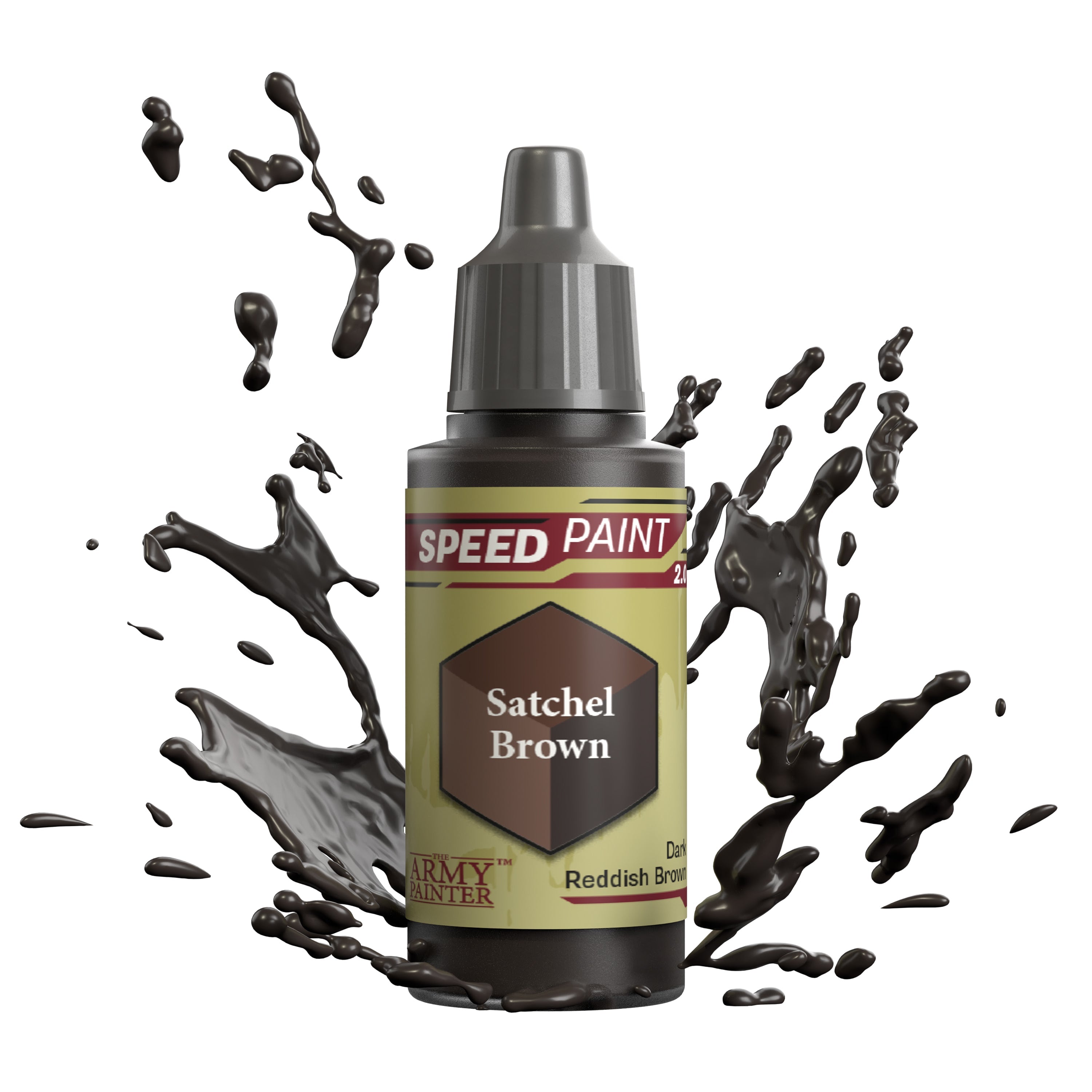 Army Painter Speedpaint 2.0 Satchel Brown WP2068 18ml dropper bottle
