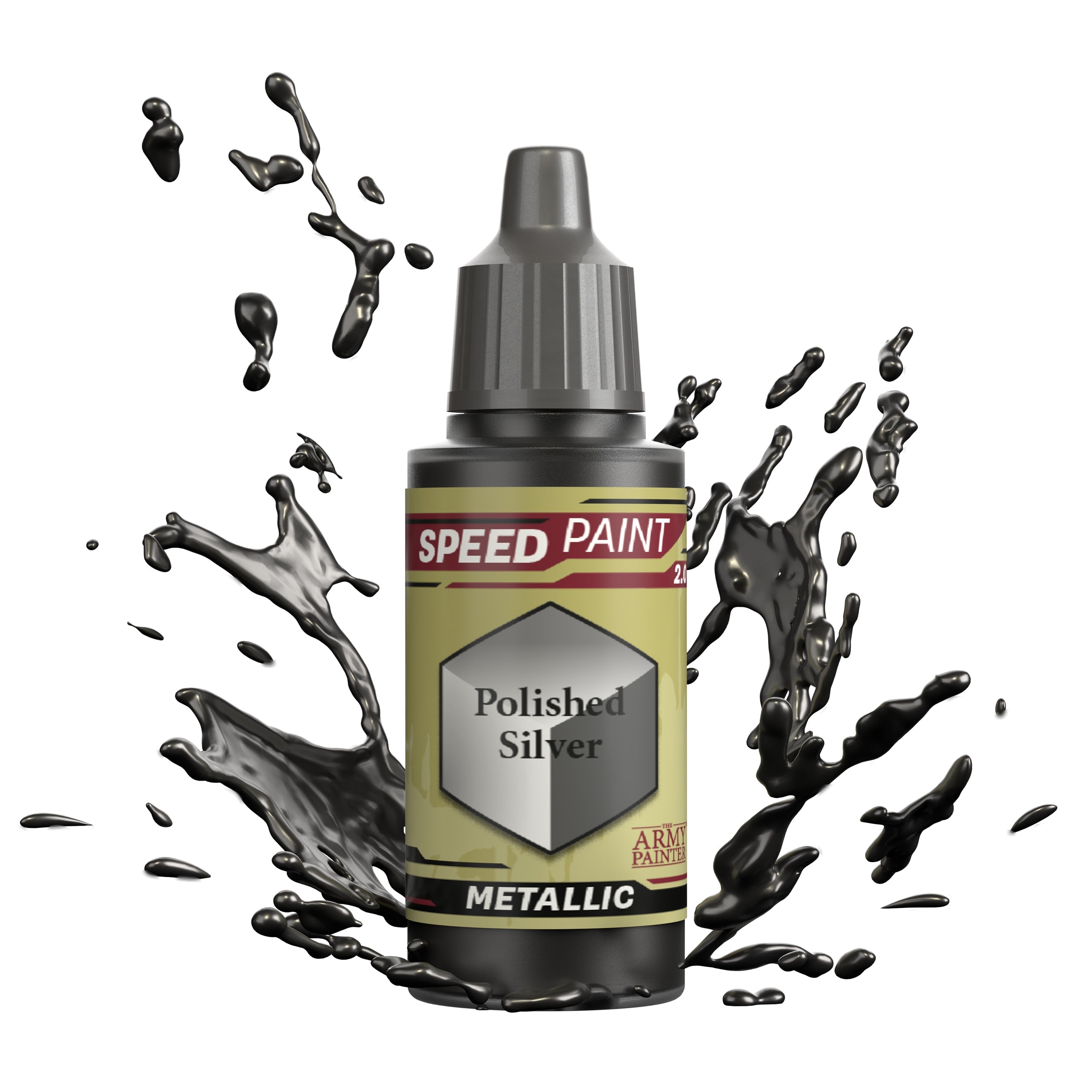 Army Painter Speedpaint 2.0 Polished Silver WP2071 18ml dropper bottle