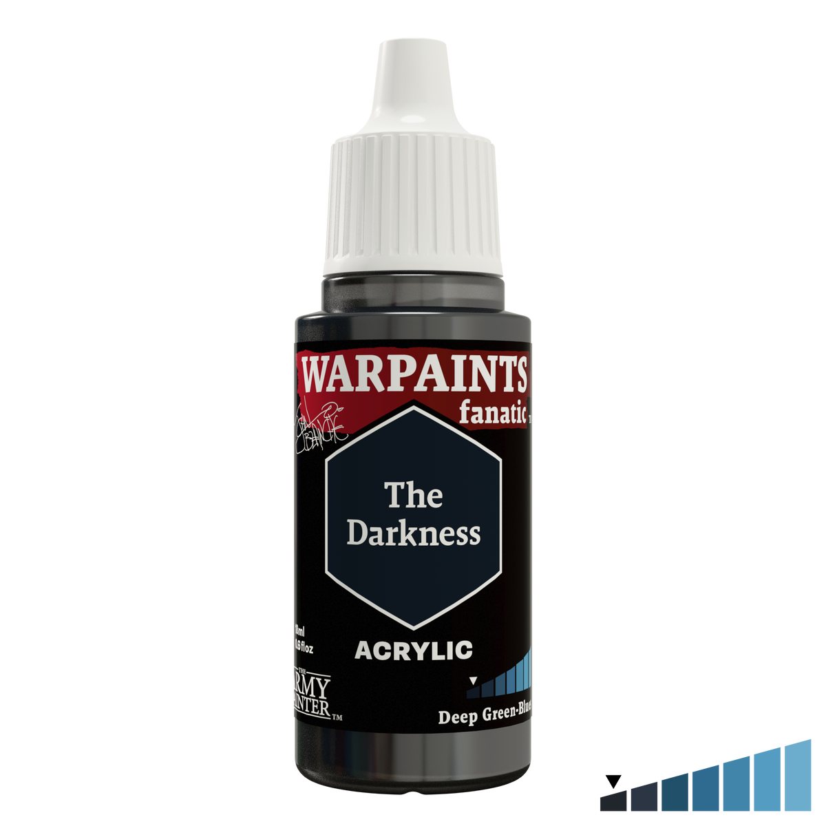 The Army Painter Masterclass John Blanche The Darkness, Warpaints Fanatic acrylic, 18ml dropper bottle, WP4000P.