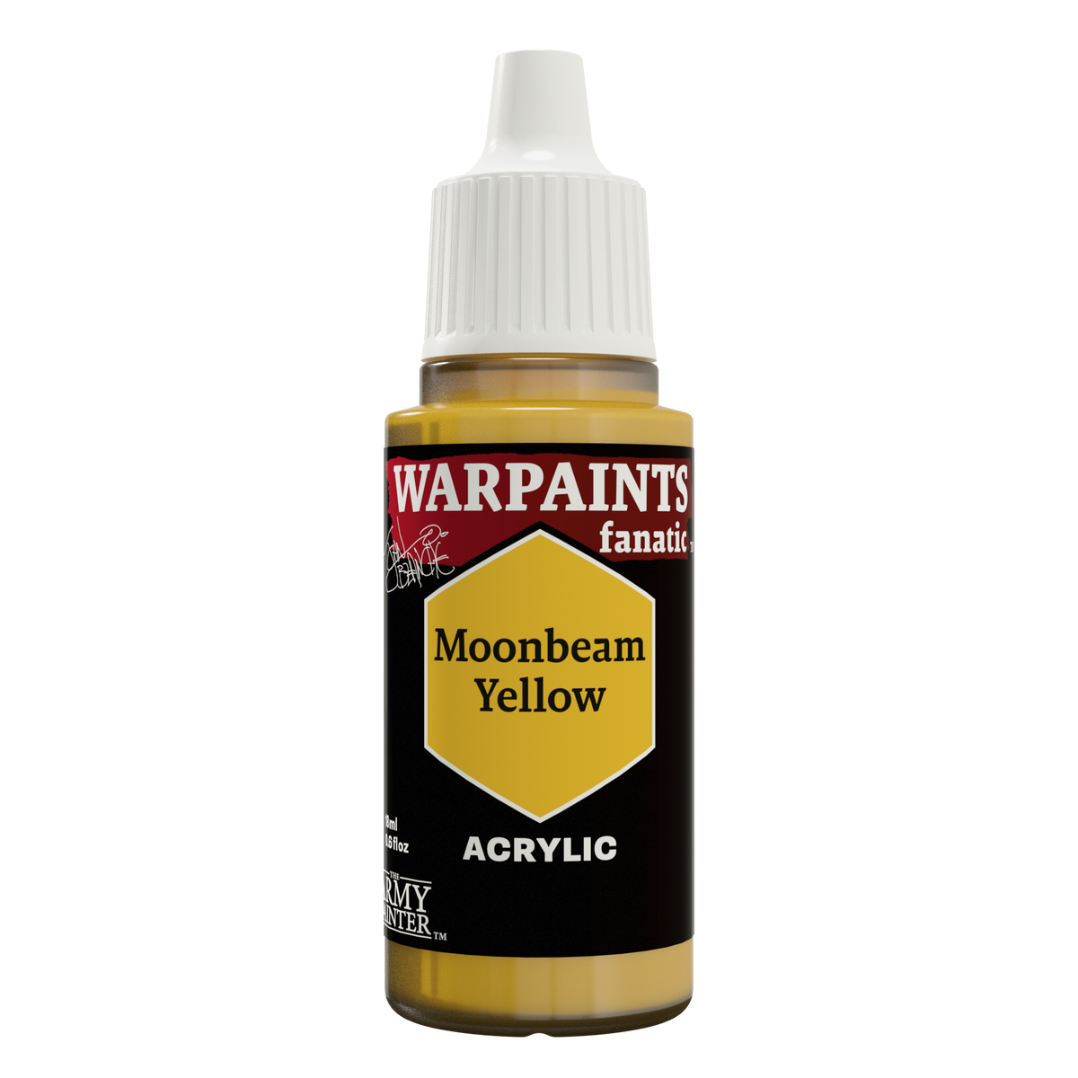 The Army Painter Masterclass John Blanche Moonbeam Yellow, Warpaints Fanatic acrylic, 18ml dropper bottle, WP4003P.
