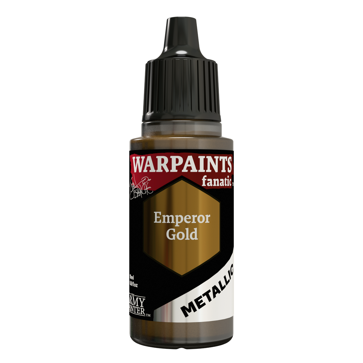 The Army Painter Masterclass John Blanche Emperor Gold, Warpaints Fanatic Metallic, 18ml dropper bottle, WP4009P.