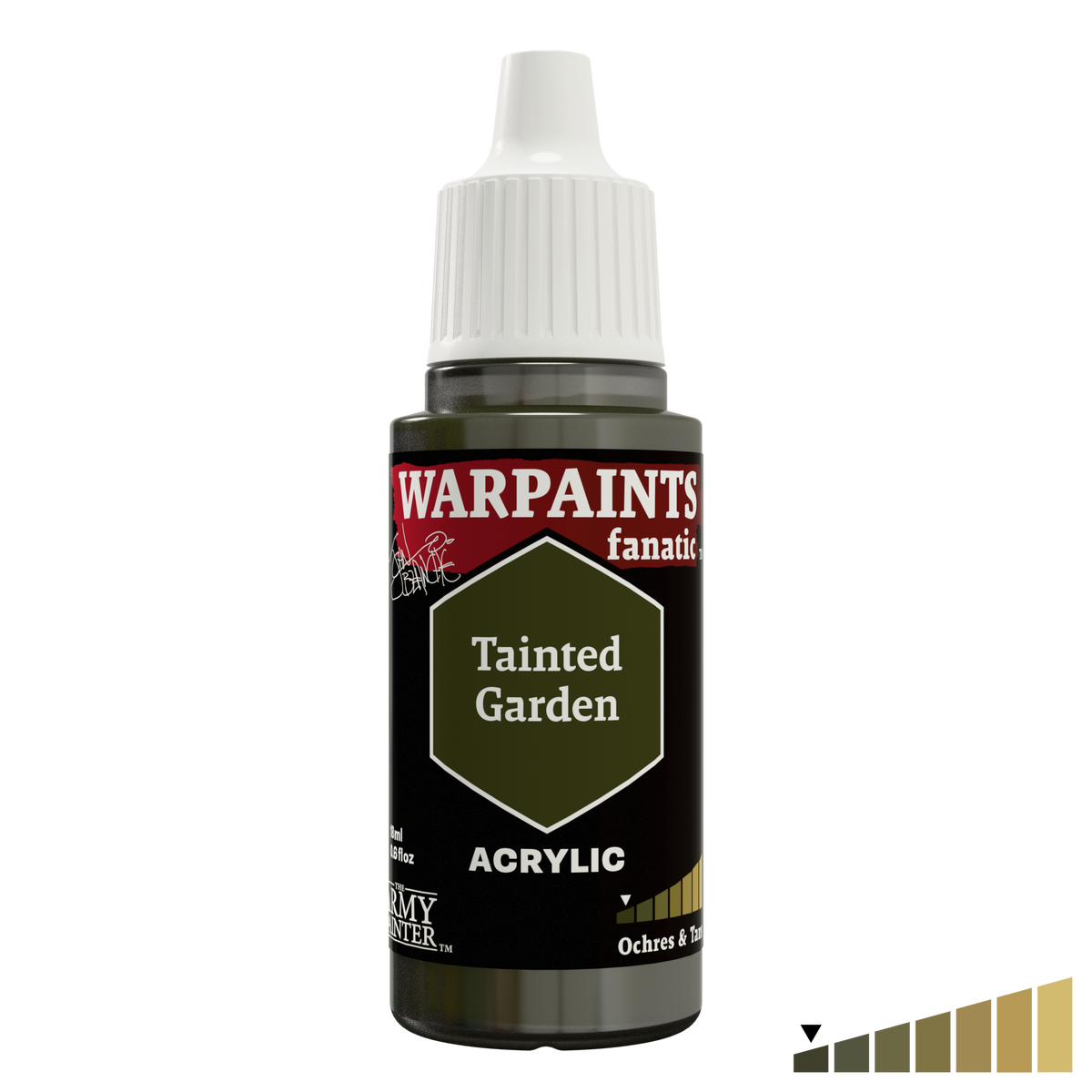 The Army Painter Masterclass John Blanche Tainted Garden, Warpaints Fanatic acrylic, 18ml dropper bottle, WP4013P.
