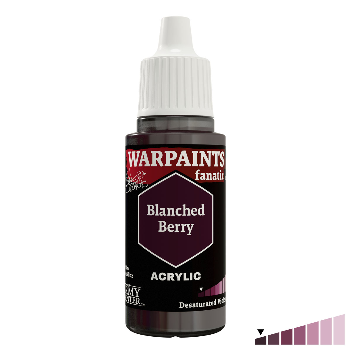The Army Painter Masterclass John Blanche Blanched Berry, Warpaints Fanatic acrylic, 18ml dropper bottle, WP4014P.