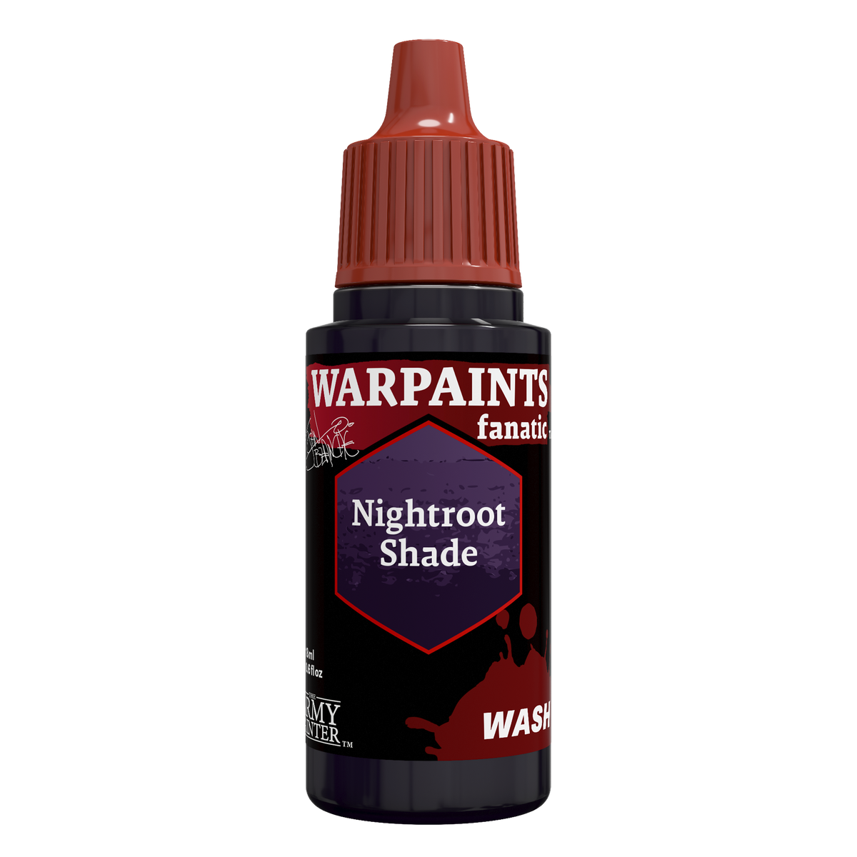 The Army Painter Masterclass John Blanche Nightroot Shade, Warpaints Fanatic Wash, 18ml dropper bottle, WP4112P.