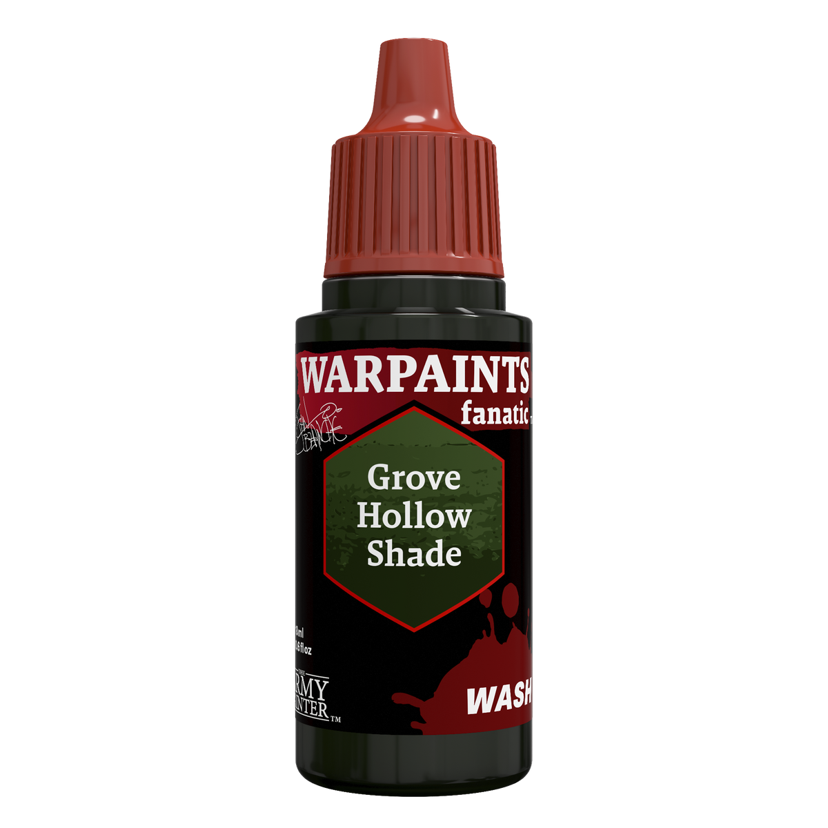 The Army Painter Masterclass John Blanche Grove Hollow Shade, Warpaints Fanatic Wash, 18ml dropper bottle, WP4121P.