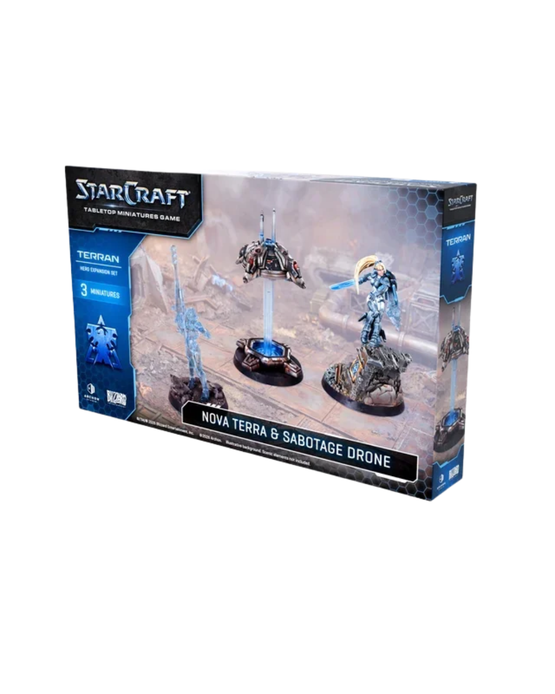 StarCraft: Tabletop Miniatures Game - Terran: Nova Terra Hero Expansion Set (3 Miniatures)