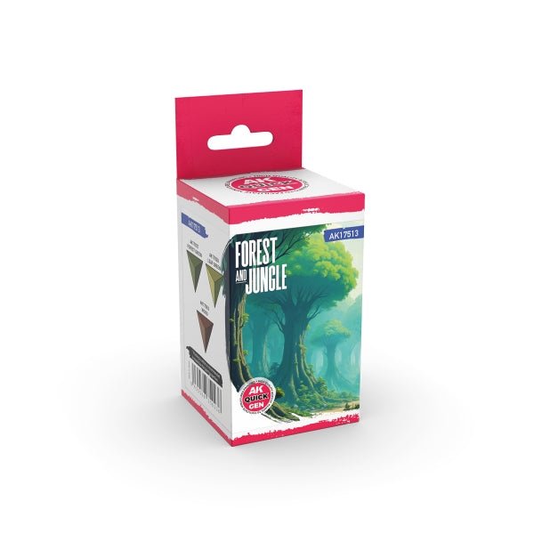 AK-Interactive: Quick Gen Acrylic Contrast -Forest & Jungle (Quick Gen Set) - War Games USA