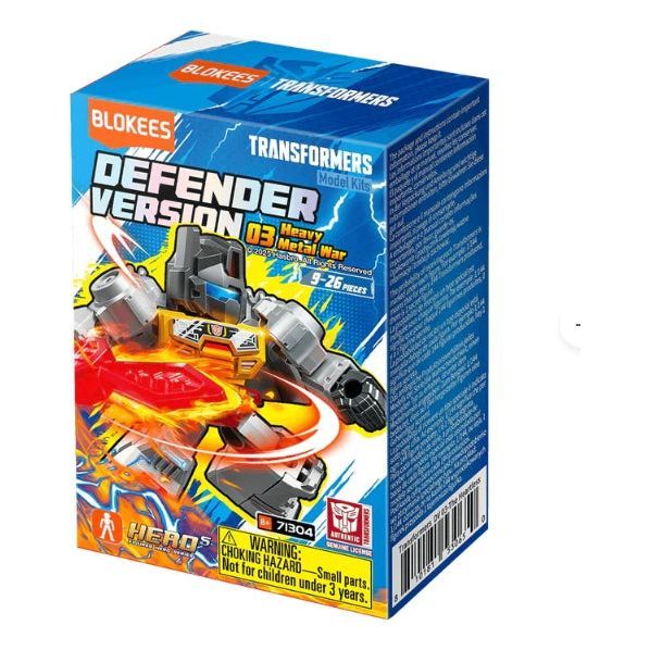 Blokees Figures | Transformers Defender Version 03 Heavy Metal War - War Games USA