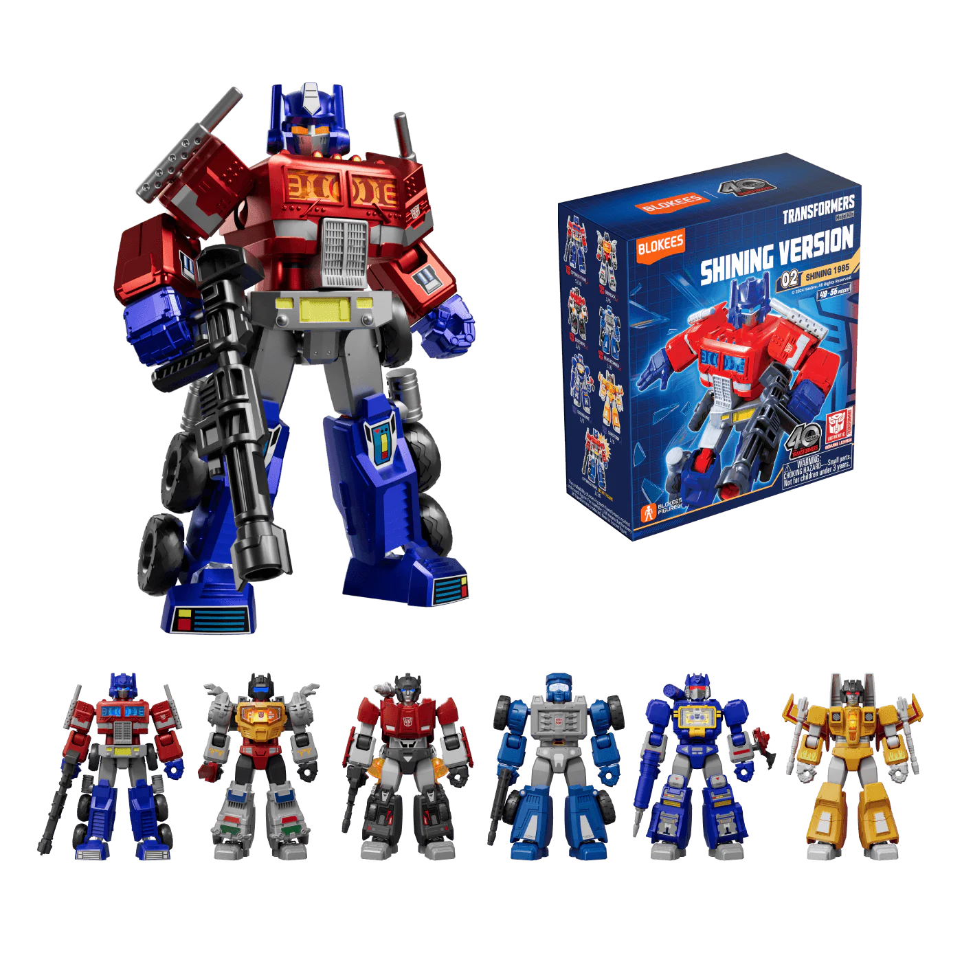 Transformers - 4" Shining Version 02 Shining 1985 BLIND BOX - Blokees - War Games USA