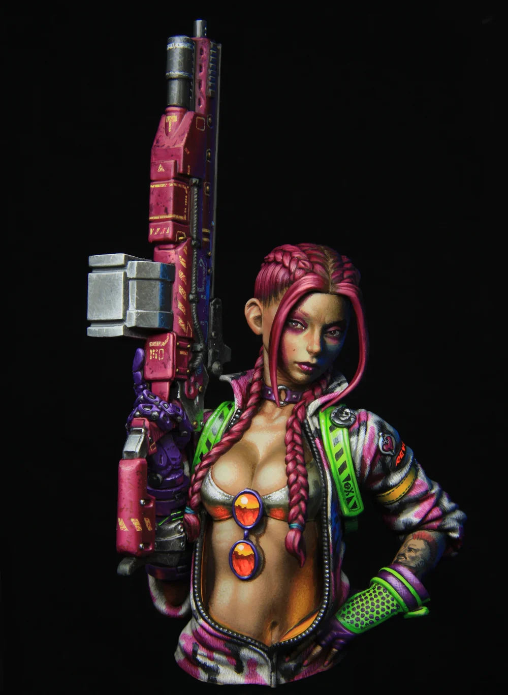 Neko Galaxy Candy Chan Bust model, 1:10 scale, unassembled and unpainted.